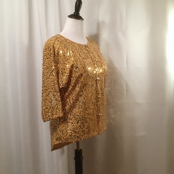 Fancy Sequined Blouse                    FREE SHIPPING - Picture 6 of 10